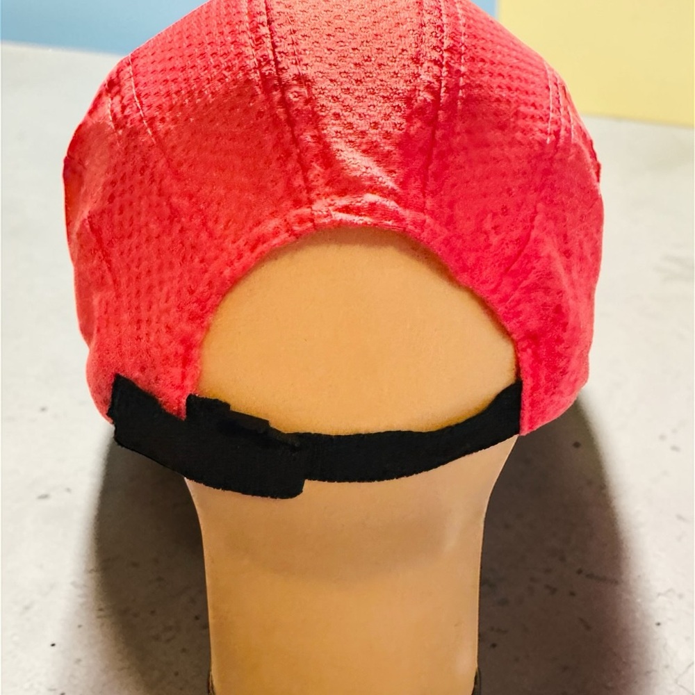 Fleet Feet Sports 5 Panel Cap Orange Adjustable Embroidered Bay Marathon - Picture 3 of 4